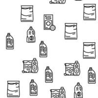 Detergent Organic Laundry Soap Vector Seamless Pattern