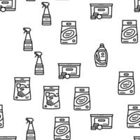 Detergent Organic Laundry Soap Vector Seamless Pattern