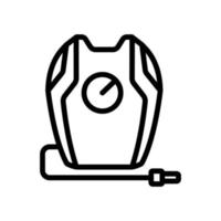 electric air compressor icon vector outline illustration