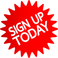 Sign up  button sign design png