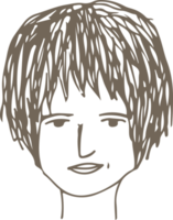 persone faccia icona avatar mano disegnare segno design png