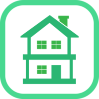 hus symbol och hem ikon tecken design png