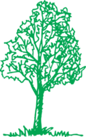 bomen met bladeren pictogram teken ontwerp png