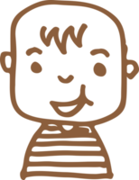 Cute dibujos animados personas hombre y mujer dibujo png