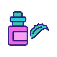 aloe vera elixir icon vector outline illustration