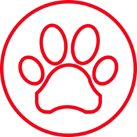 Animal footprint icon sign design png