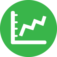 Graph chart icon sign symbol design png