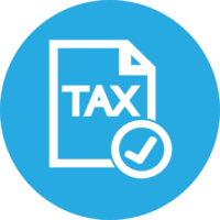 diseño de símbolo de signo de icono de impuestos png