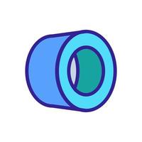 tape roll icon vector outline illustration