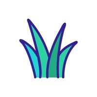 aloe vera plant icon vector outline illustration