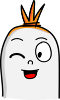 simpatico personaggio salsiccia cartone animato emozione design png