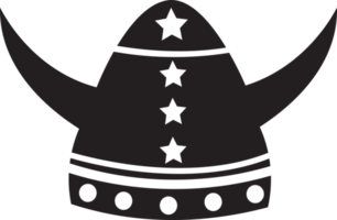 disegno di simbolo del segno dell'icona del casco vichingo png