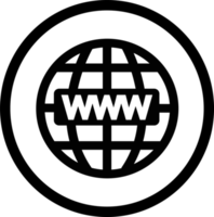 world wide web ikon tecken symbol design png