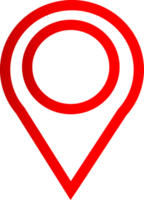 design de símbolo de sinal de ícone de pino png
