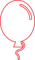 ballon pictogram teken ontwerp png