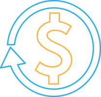 Dollar money icon sign symbol design png