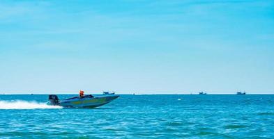 CHONBURI, THAILAND-NOVEMBER 26, 2017  F4 boat in Bangsaen Power Boat 2017 at Bangsaen beach in Thailand photo