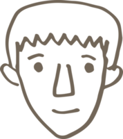 persone faccia icona avatar mano disegnare segno design png