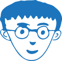 People face cartoon icon avatar design png