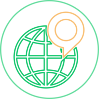 Globe icon world sign symbol design png