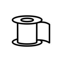 coil for repair icon vector outline illustration