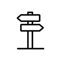 vector de icono de carretera de puntero. ilustración de símbolo de contorno aislado