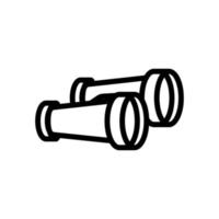 binoculars icon vector. Isolated contour symbol illustration vector