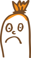 Cute sausage character cartoon emotion png