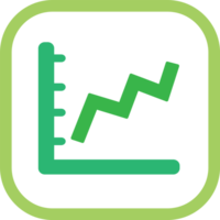 Graph chart icon sign symbol design png