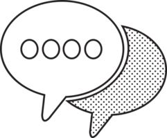 Speech bubbles icon sign symbol design png