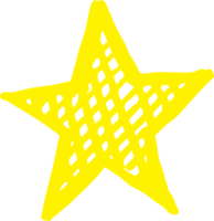 ícone estrela mão desenhar sinal símbolo design png