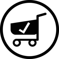 winkelwagen trolley pictogram teken png