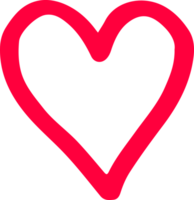 Hand draw Heart icon love sign design png