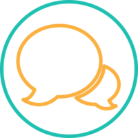 Speech bubble chat icon sign symbol design png