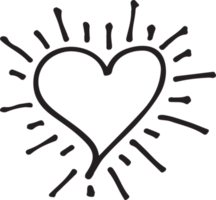 Hand drawn Heart icon sign symbol design png