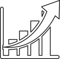 trend pictogram teken symbool ontwerp png