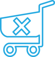 winkelwagen trolley pictogram teken ontwerp png