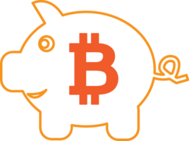 Bitcoin icon sign symbol design png