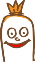 schattig worst karakter cartoon emotie png