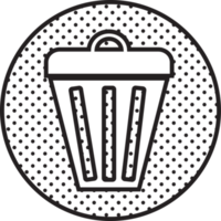 Trash can icon sign symbol design png