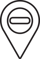 Karte-Zeiger-Pin-Symbol-Zeichen-Symbol-Design png