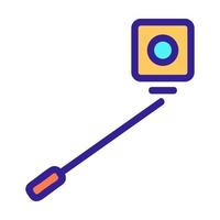 Action camera icon vector. Isolated contour symbol illustration vector