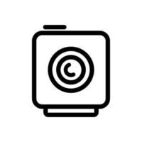 Action camera icon vector. Isolated contour symbol illustration vector