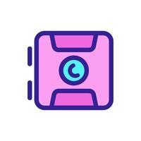 Action camera icon vector. Isolated contour symbol illustration vector