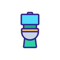 toilet icon vector. Isolated contour symbol illustration vector