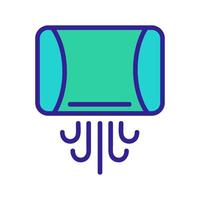 Hand-drying icon vector. Isolated contour symbol illustration vector
