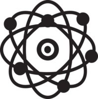 Atom-Symbol-Zeichen-Symbol-Design png