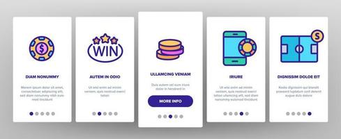 Betting Football Game Color Vector Onboarding