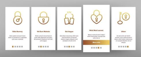 Type Locks Elements Vector Onboarding