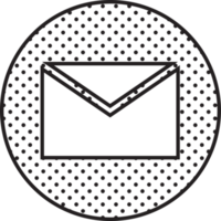 diseño de símbolo de signo de icono de correo electrónico y correo png